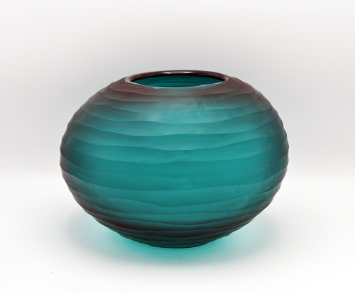 O4HOME + Gesneden vaas, aqua